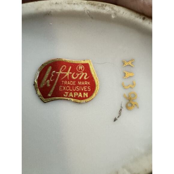 -FIGURINE VTG LEFTON Egg Shaped Trinket Box Made In Japan - Picture 11 of 11